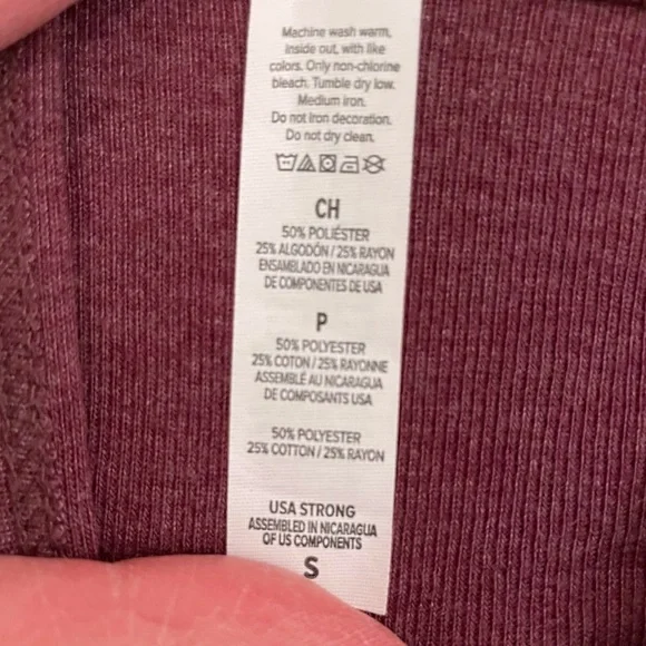 To Write Love on Her Arms TWLOHA Zip-up Hoodie Bella Canvas Size Small NWOT - Picture 4 of 5